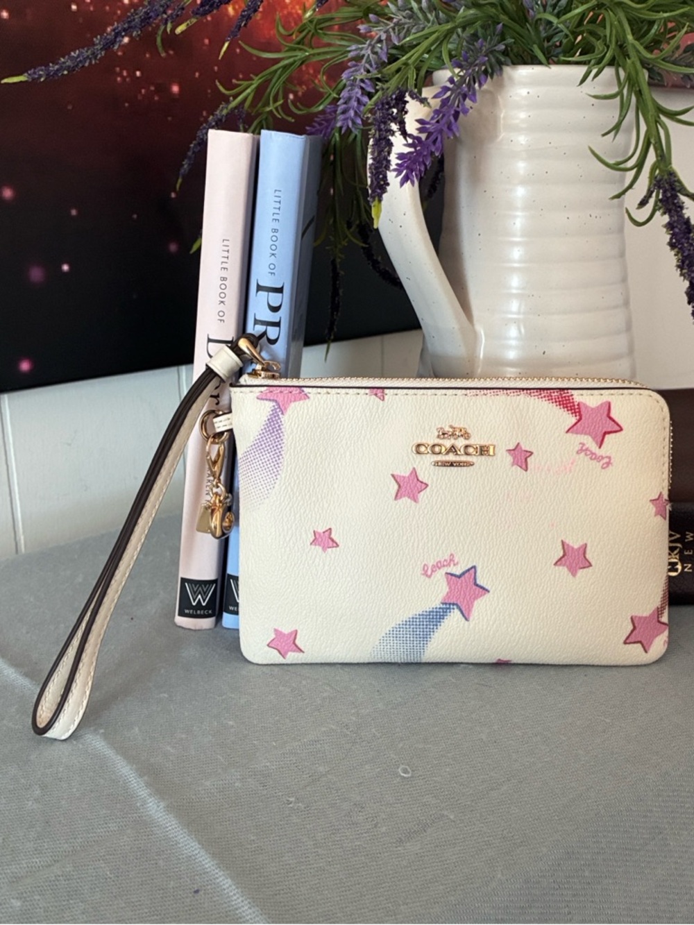 Coach Disco Star Corner Zip Wristlet